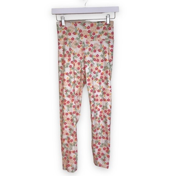 NWT Adidas Optime 7/8 Tights Multicolor Floral Print High Rise Tight Fit Medium - Picture 1 of 16